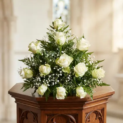 Arreglo de flores para funeral